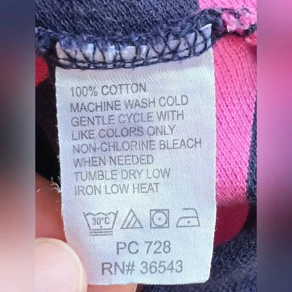 Izod, Size XL, Pink/Navy Striped Polo - Picture 8 of 8